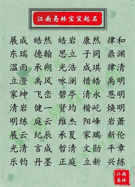 帥氣的名字男|帥氣好聽的男孩名字